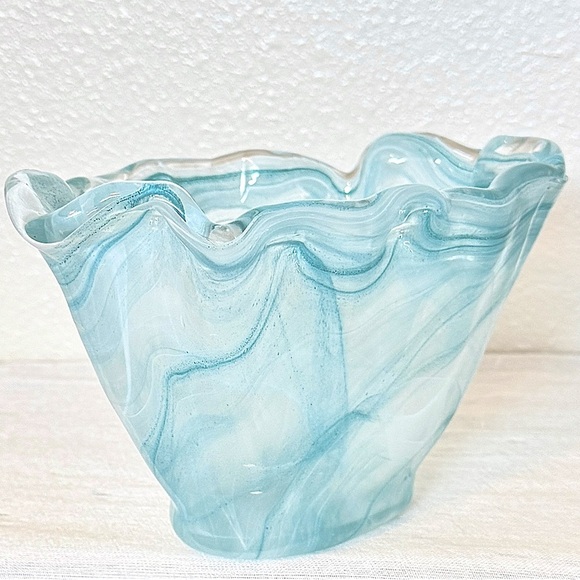 Abstract Murano Art Glass Bowl / Vase - Picture 1 of 9